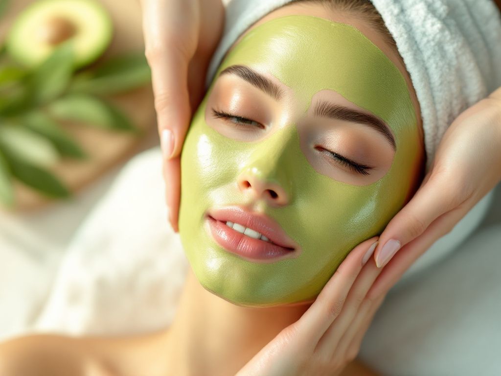 Masque à l'avocat