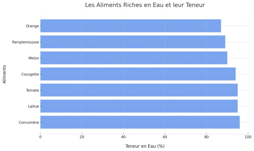 L'hydratation par l'alimentation L'hydratation par l'alimentation