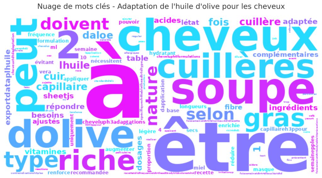 Adaptation aux différents types de cheveux Adaptation aux différents types de cheveux
