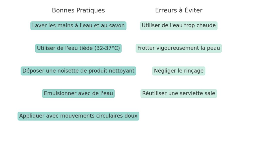 Les bons gestes pour un nettoyage efficace Les bons gestes pour un nettoyage efficace